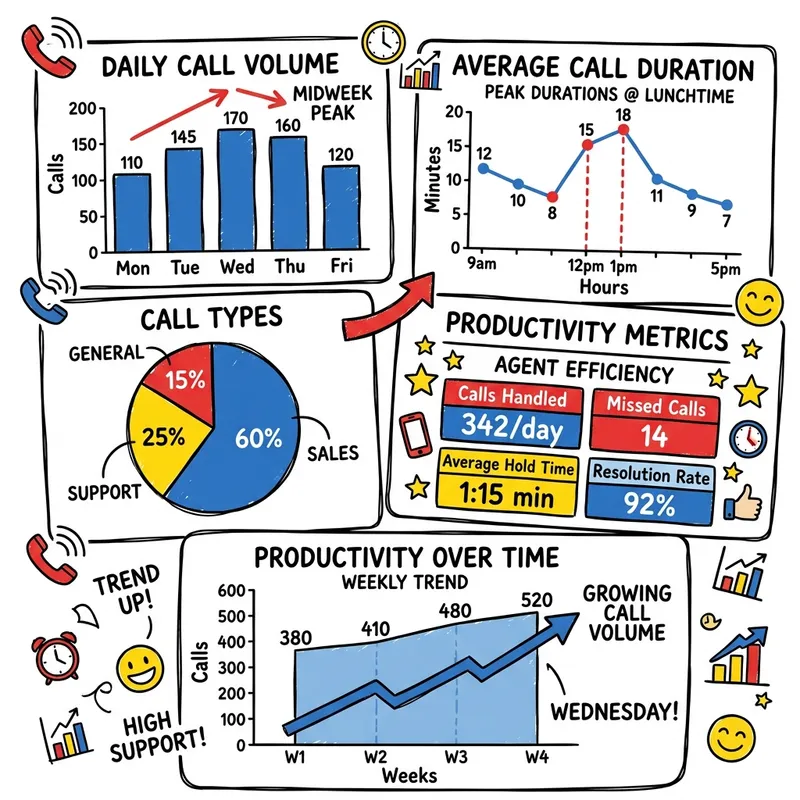 Les 5 Métriques Clés du Suivi d'Appels pour Optimiser Votre Productivité Professionnelle